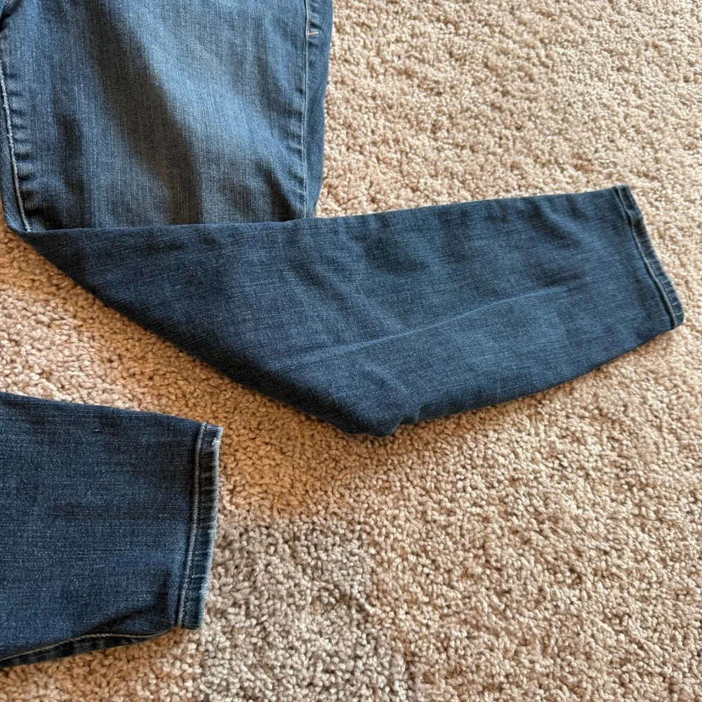 Good American Good Legs Crop Leg Jeans - Dark Blue Size 16 - Picture 3 of 11